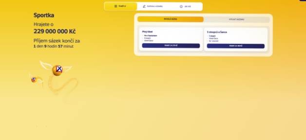 Legální sportka online 2026 kurzy
