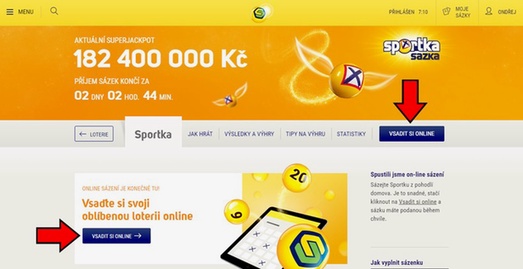 Sportka online